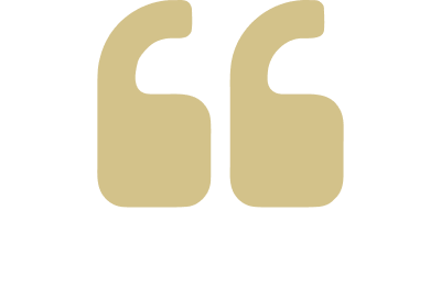 Double quotes symbol in gold shade