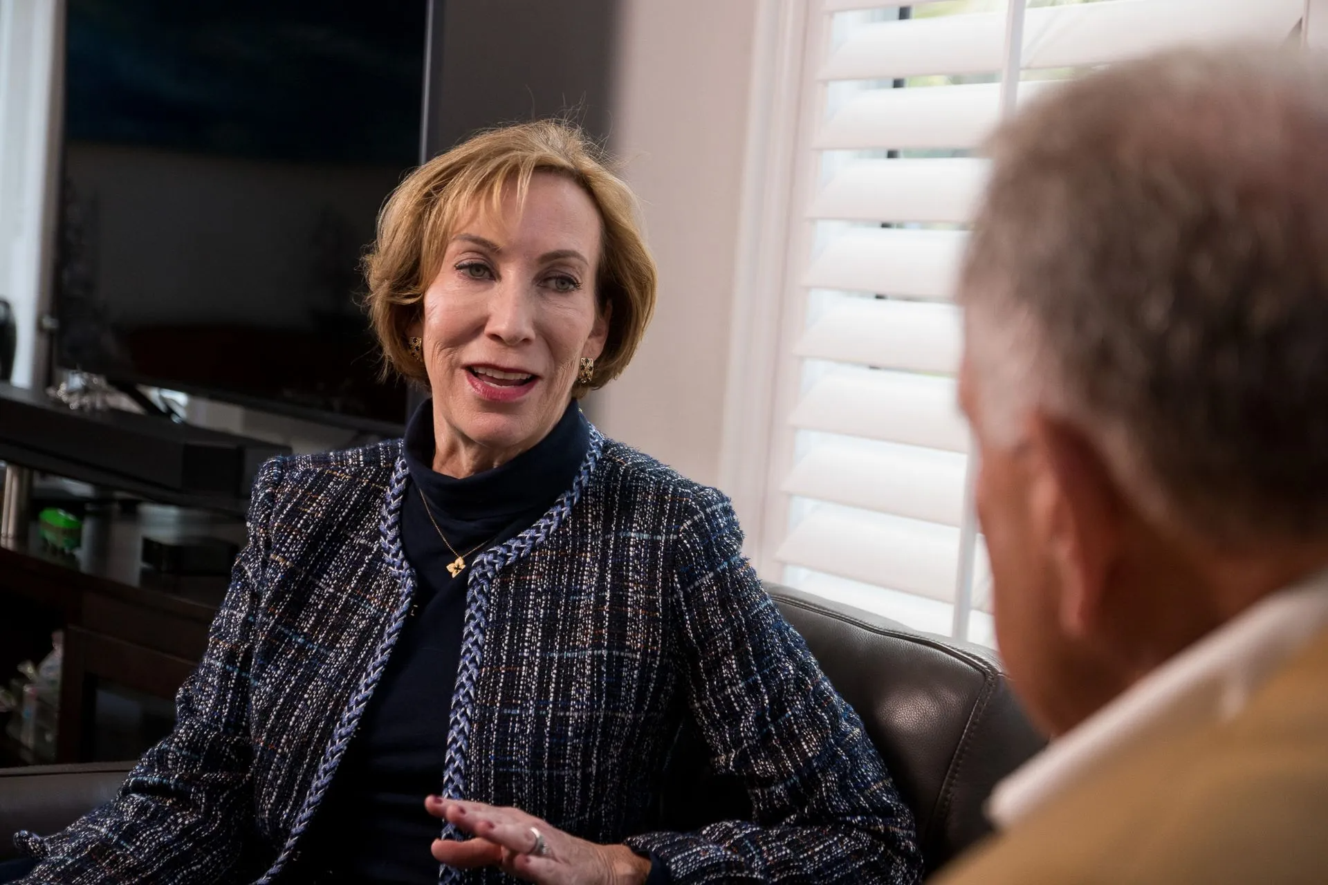 Professional discussion between colleagues